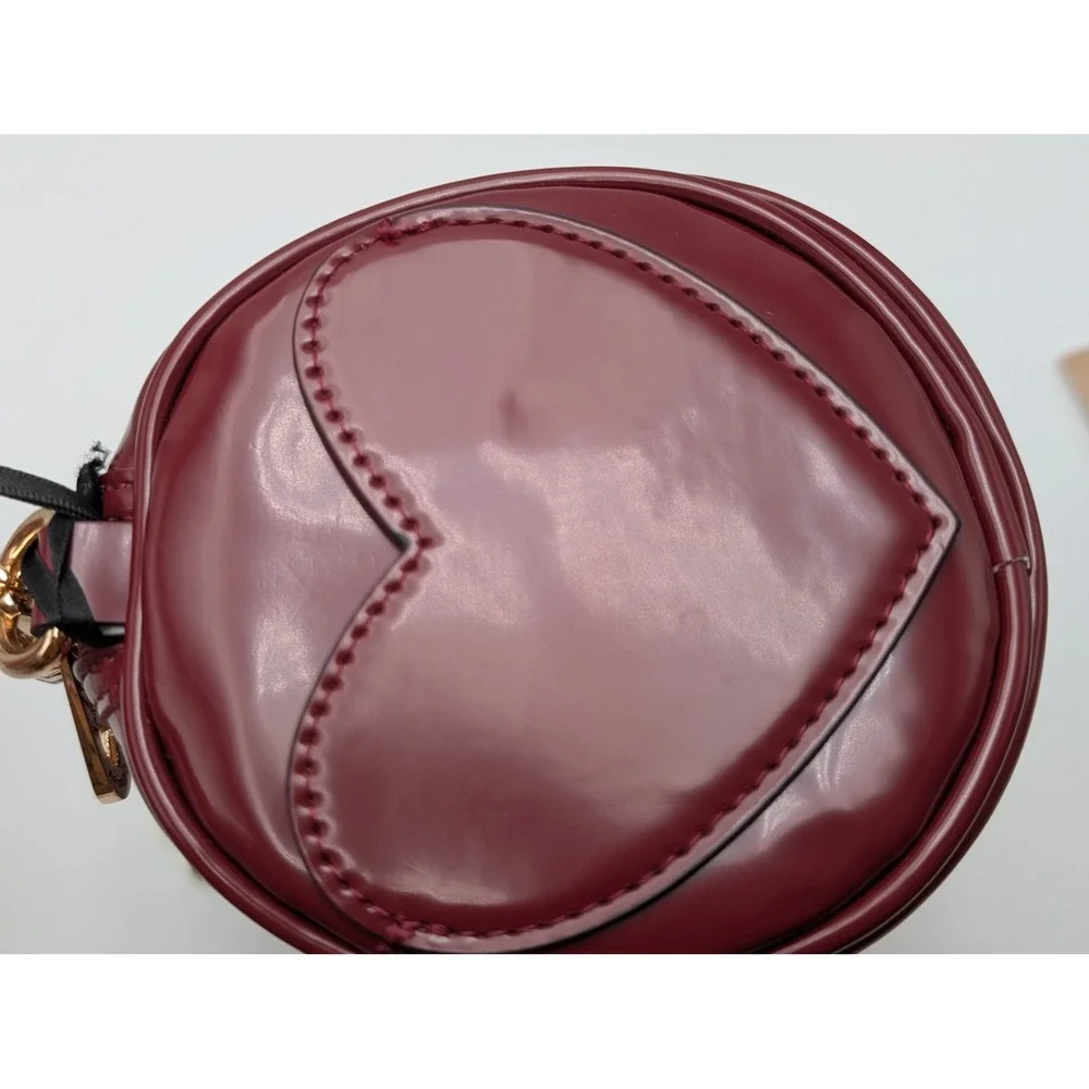 Juicy Couture Shoulder Bag Women OS Deep Red Love Comes Softly Barrel Charms New